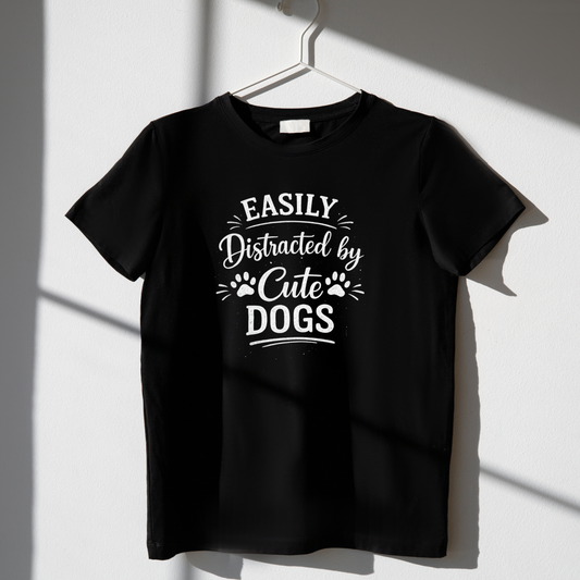 EASILY DISTRACTED BY DOGS