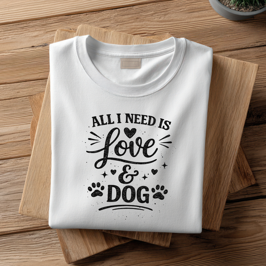 ALL I NEED IS LOVE & A DOG