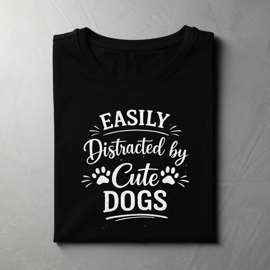 EASILY DISTRACTED BY DOGS